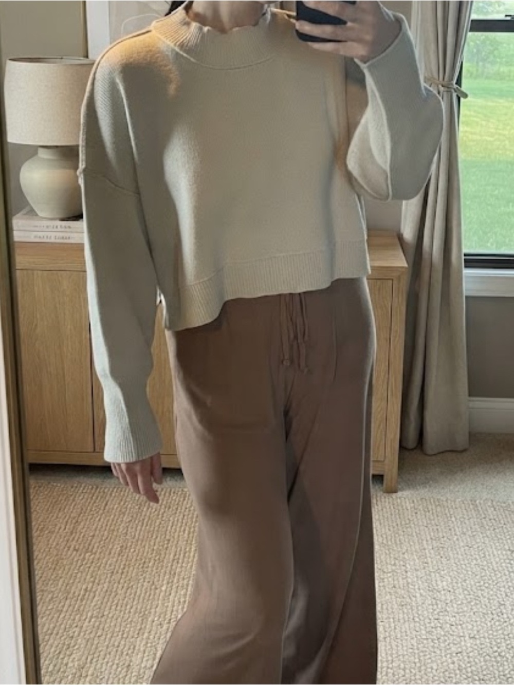 Cream sweater